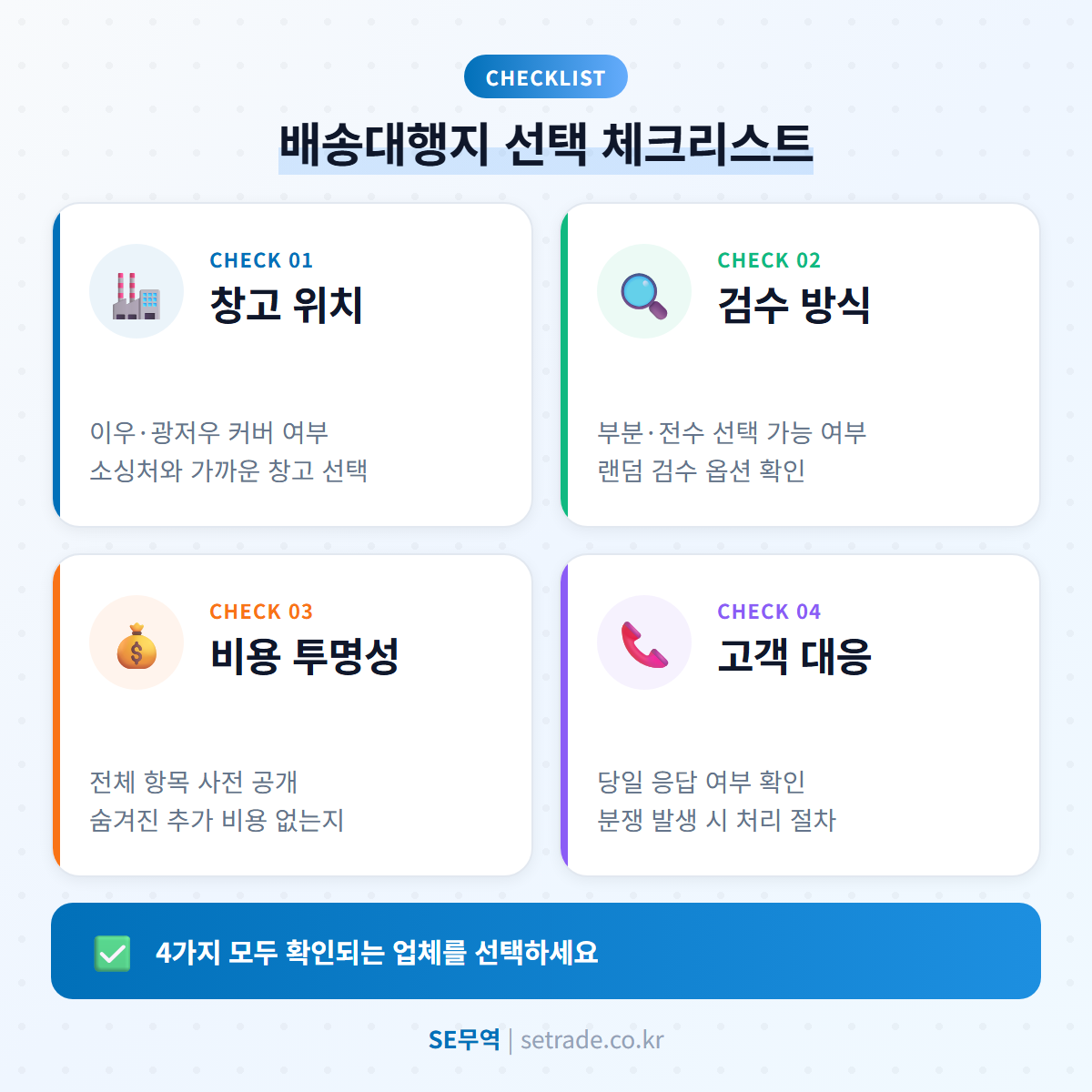 중국 배송대행지 선택 전 확인해야 할 체크리스트